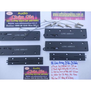 Nẹp loa array, line array 3T 3 chân 1 bộ Audio Châu Gia