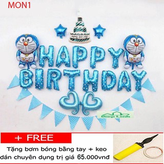 Sét bóng trang trí sinh nhật Doremon
