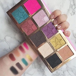 Bảng Phấn Mắt Jeffree 10 Màu Sắc Thời Trang &amp; Áo Khoác Không Tay Dáng Rộng Cá Tính