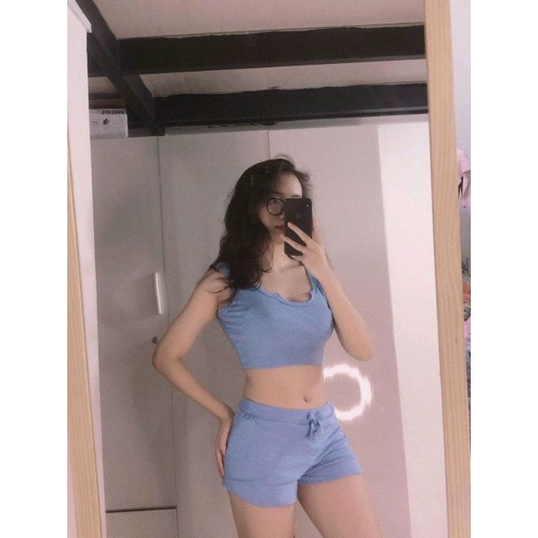 Đồ Bộ 2 Dây Tập Gym Tập Yoga Thể Dục Mặc Ngủ Buổi Tối Chất Mát  POENYB | BigBuy360 - bigbuy360.vn