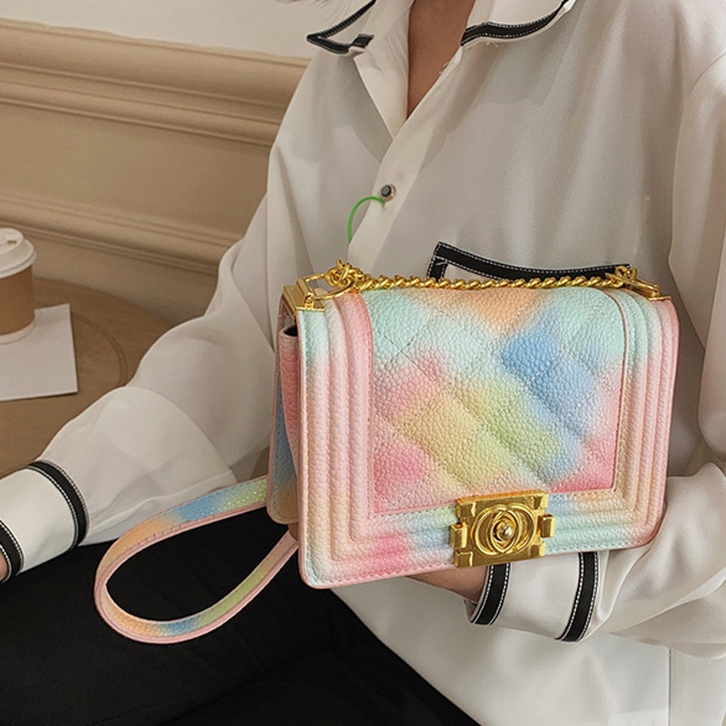 Túi Đeo Chéo Hình Vuông Cỡ Nhỏ Phong Cách Pháp Thời Trang Cho Nữ