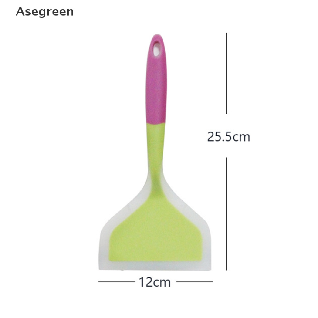 Thìa silicon bản rộng tiện dụng tùy chọn màu sắc