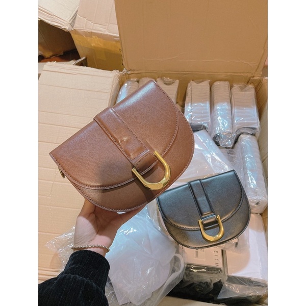 Túi Nữ CNK Túi Yên Ngựa Gabine Saddle Bag New