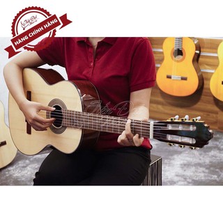Đàn Guitar Classic Mặt Gỗ Thông Nguyên Tấm Full Phụ Kiện Cho Người Mới Tập Chơi - GC