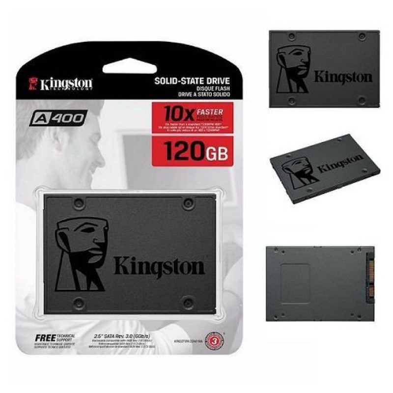 Ổ cứng SSD Kingston SA400 SATA3 120G-BH 36 Tháng Tem Vĩnh Xuân(SPC)