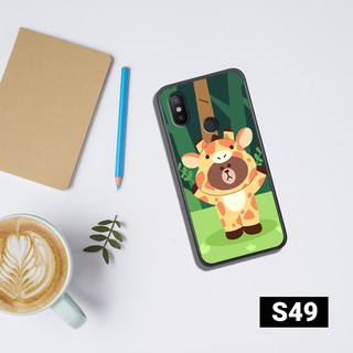 Ốp lưng xm mi a2- mi a2 lite in hình gấu brown dễ thương - siêu bền - siêu đẹp