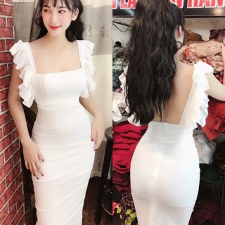 Đầm body tay cánh tiên đủ màu