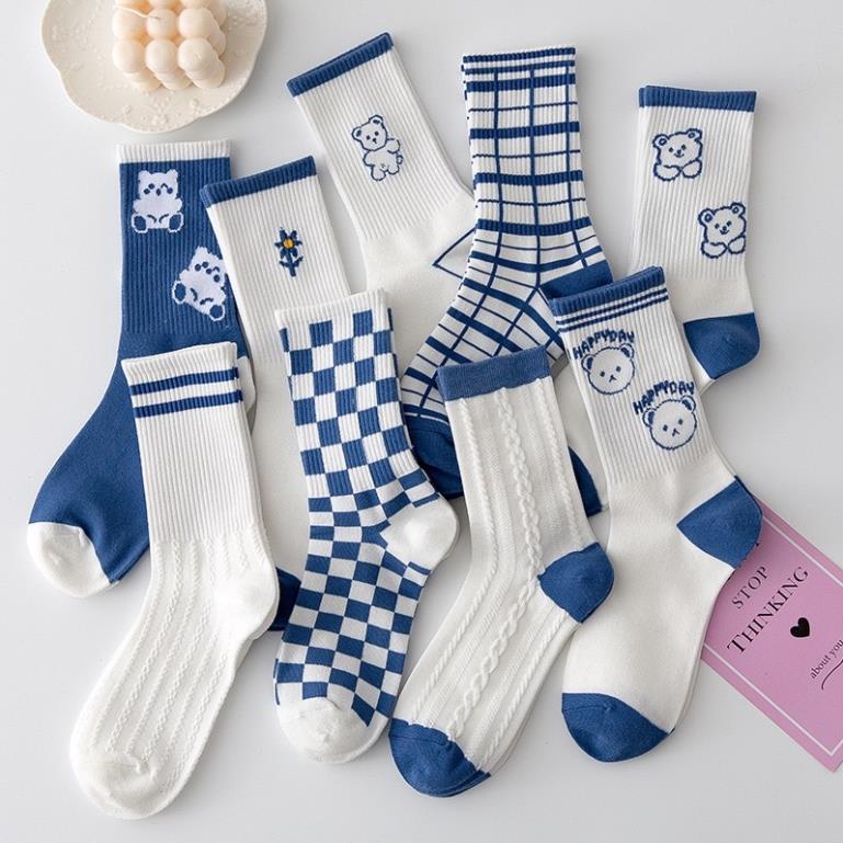 ❤️ Tất Nữ Cổ Cao Tông Xanh Trắng Phong Cách Hàn Quốc tcc3 ❤️