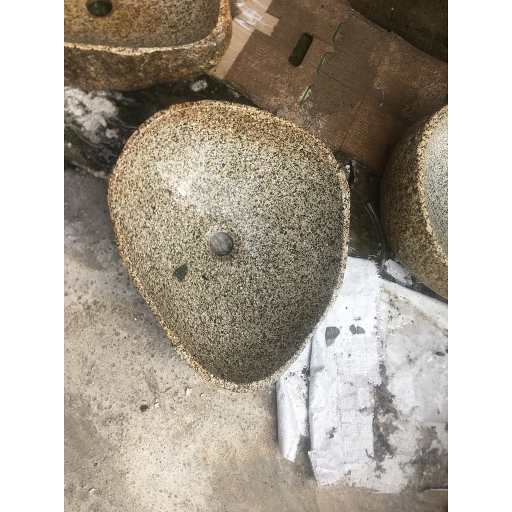 Chậu lavabo đá cuội tự nhiên,  chậu rửa mặt bằng đá cuội | BigBuy360 - bigbuy360.vn