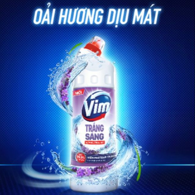 Vim trắng sáng hương oải hương 880ml