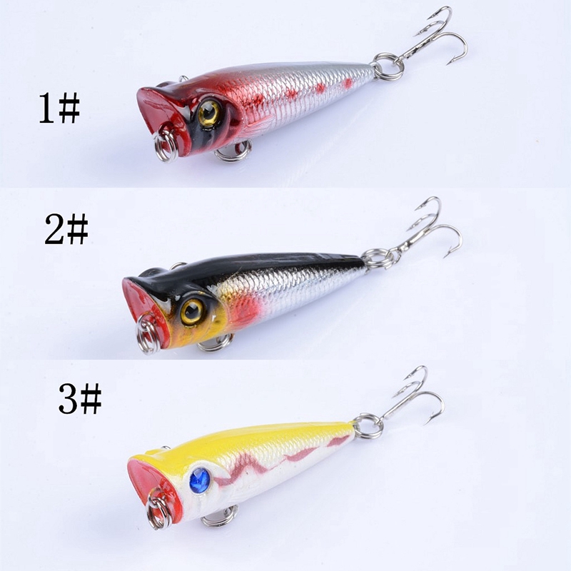 Top Water Lure mồi dụ cá mồi câu cá trê lăng mồi câu đài mồi giả câu cá biển Whopper Plopper Popper mồi giả câu cá 5cm/4.9g 1Pcs giả d1 lưỡi câu cá lóc Plastic Bait mồi mềm câu cá tinh mùi câu cá