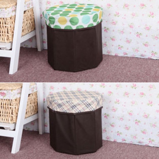 Ghế hộp đa năng gấp gọn có nắp đựng đồ tiện lợi kích thước chuẩn 25cm X 30cm.