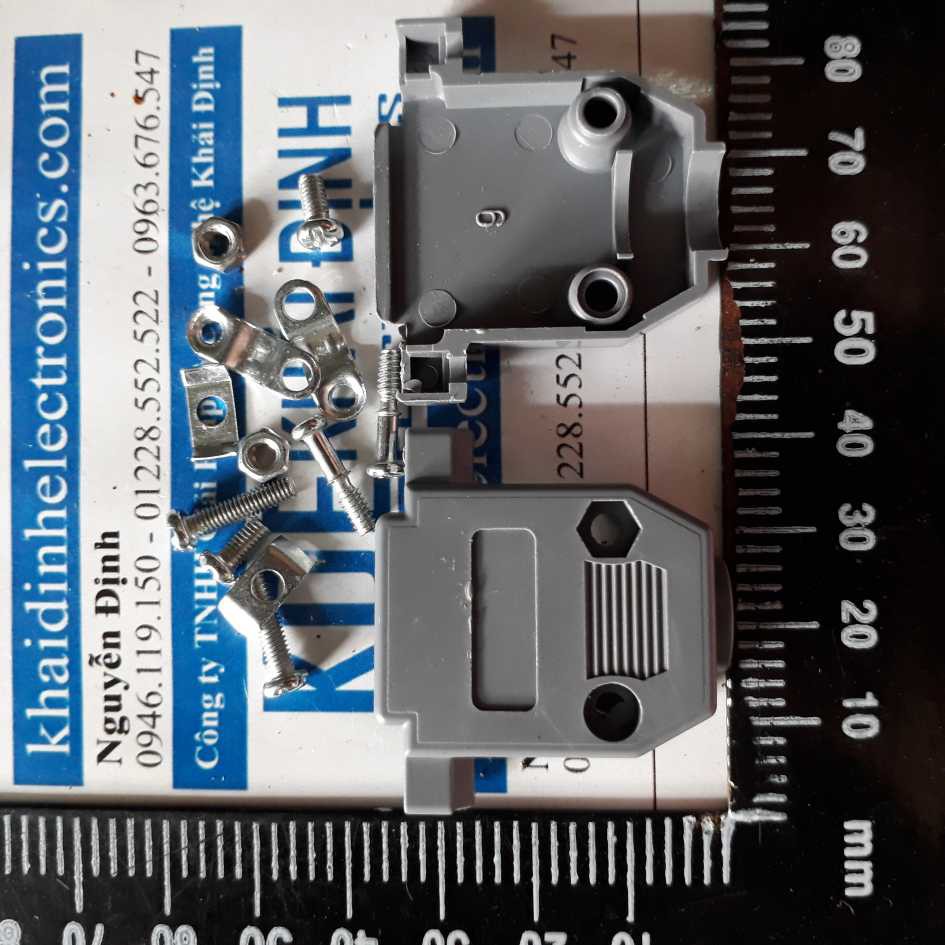 10 cái Đầu cổng DB-15 DB15 15 chân 2 hàng chân cổng đực / cái / bộ vỏ nhựa KDE2190
