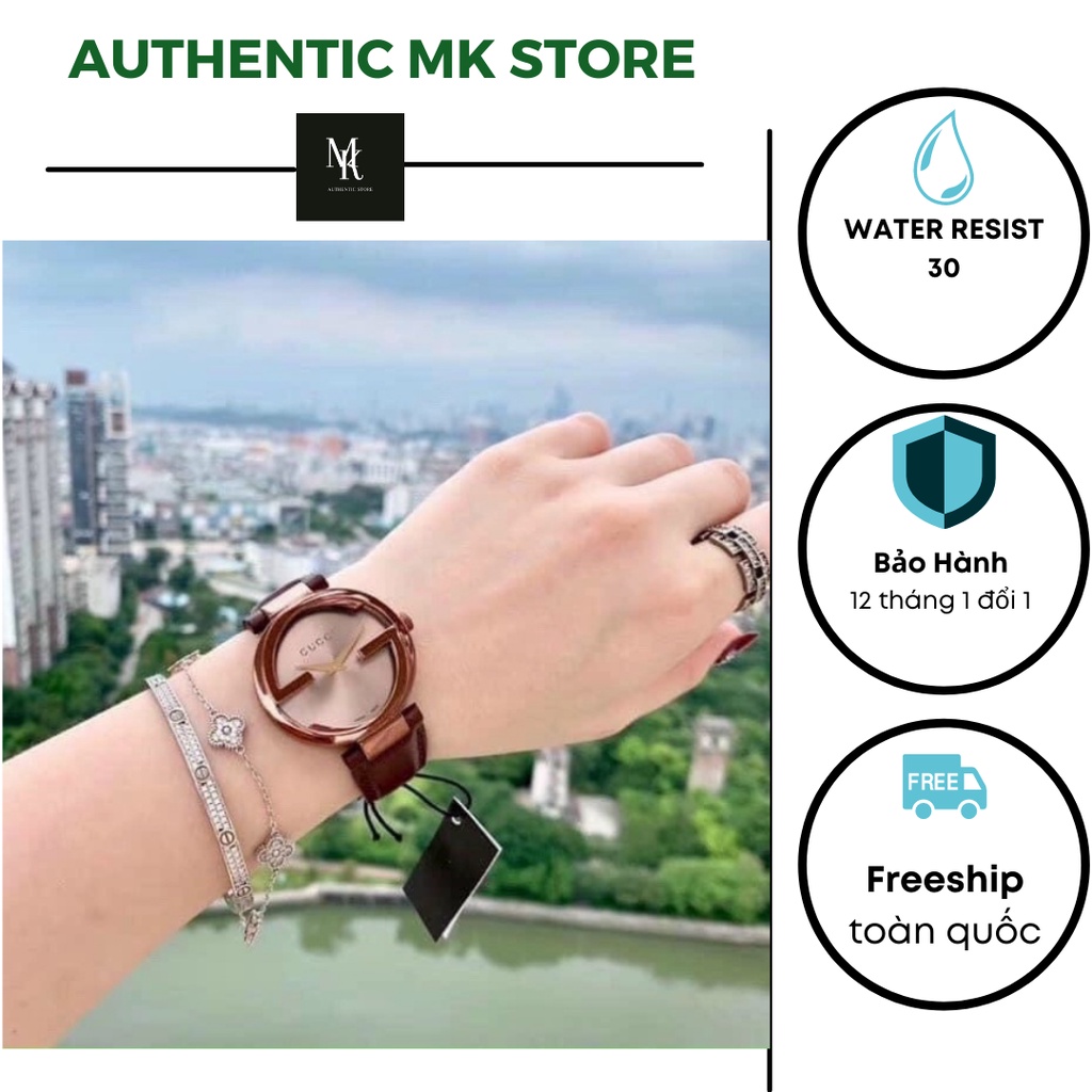 Đồng hồ nữ guccy da,siêu chất bản cao cấp [ BH 12 THÁNG 1 ĐỔI 1 ]