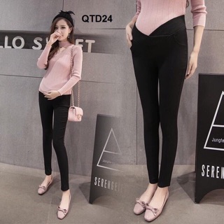Quần leggin bầu cạp chéo