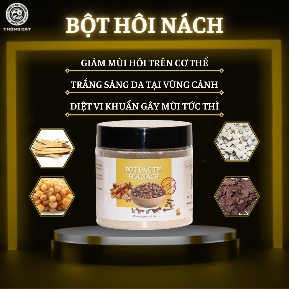 Thảo mộc hôi nách Đông y gia truyền Thông Cát (Since 1918)_xịt hôi nách cho người lâu năm, gen di truyền