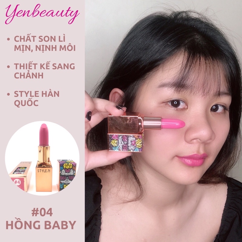 Son Thỏi Dưỡng Ẩm  Mềm Mượt Mịn Nhẹ Môi Hàn Quốc - Son Lì Lâu Trôi Chính Hãng Style 71 Matte Lipstick Lên Màu Chuẩn