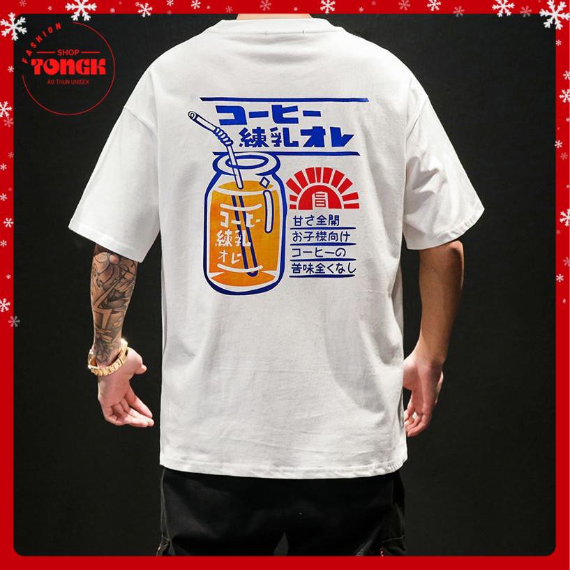 Áo thun tay lỡ Unisex LY NƯỚC CAM phong cách OneSize chuẩn ATL152 | BigBuy360 - bigbuy360.vn