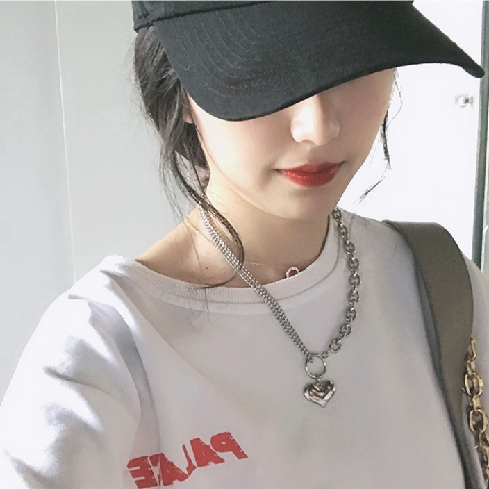 Vòng cổ Titan Mặt Trái Tim Cho Nữ