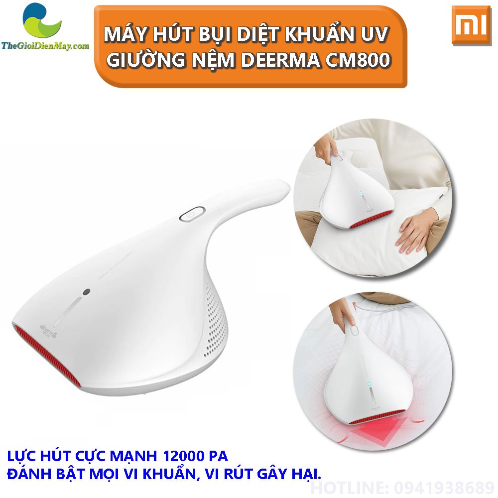 [Bản quốc tế] Máy hút bụi diệt khuẩn UV Xiaomi Deerma CM800 cho giường, nệm, gối, chăn, sofa...