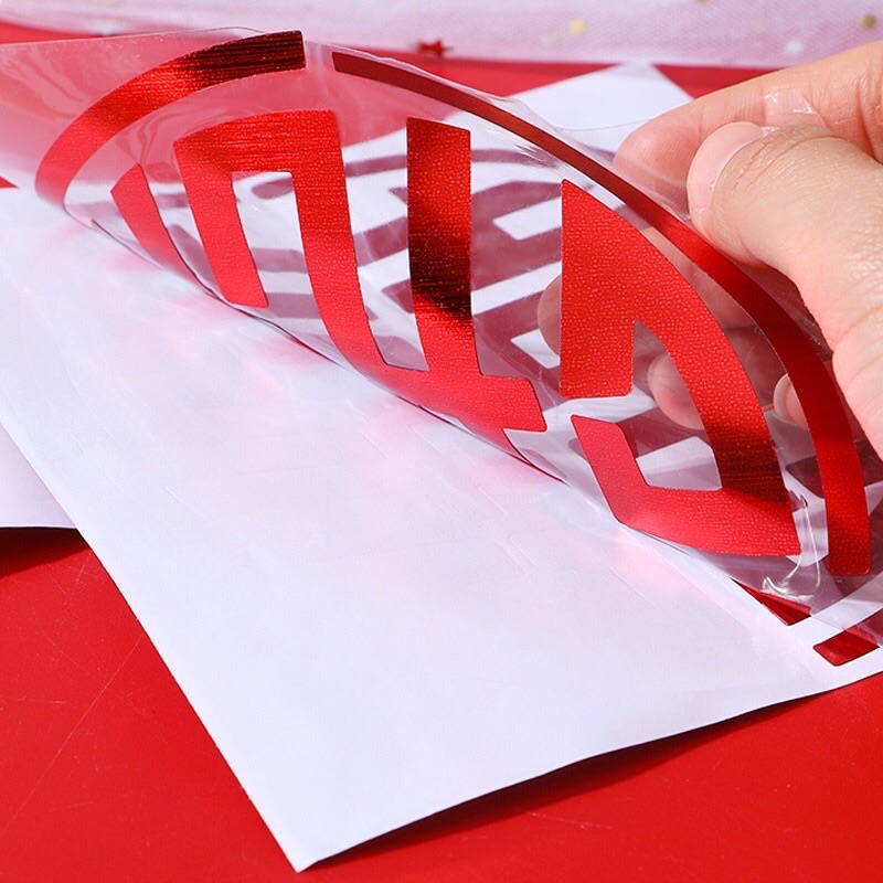 Sticker / Decal Song Hỷ Ánh Kim Trang Trí Cưới