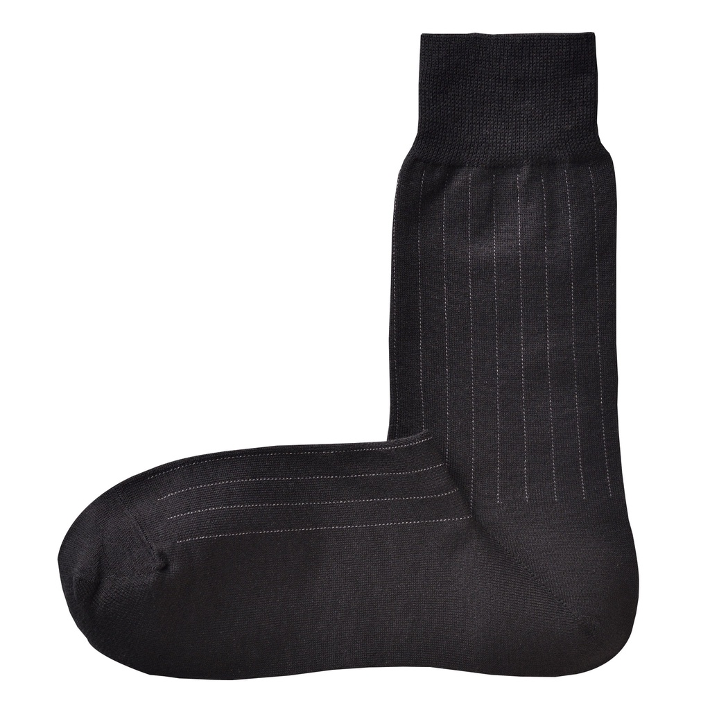 Muji Tất Công Sở Kẻ Sọc Ôm 90 Độ