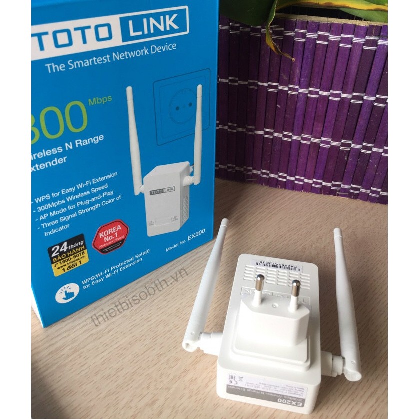 BỘ KÍCH SÓNG WIFI TOTO LINK EX200 ( Trắng ). | BigBuy360 - bigbuy360.vn