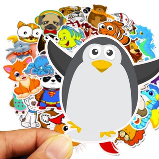 Sticker dán cao cấp ĐỘNG VẬT DỄ THƯƠNG Cực COOL ms#144