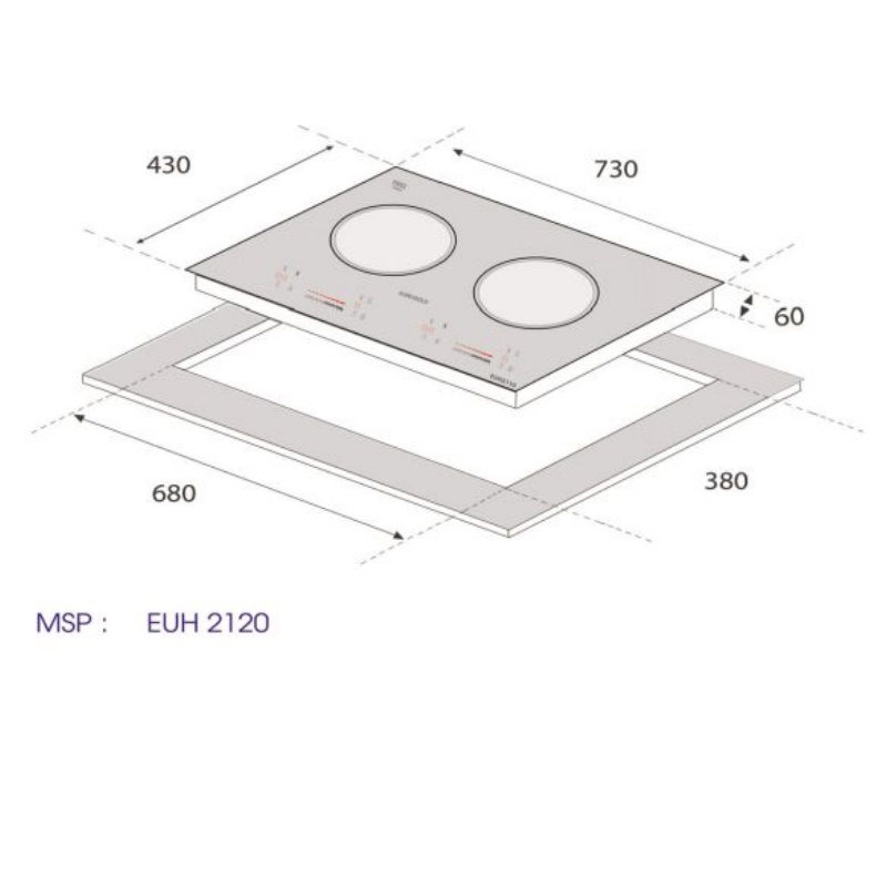 [FREESHIP HCM] Bếp Điện Từ EUROGOLD EUH2120 - Mặt Kính SchottCeran