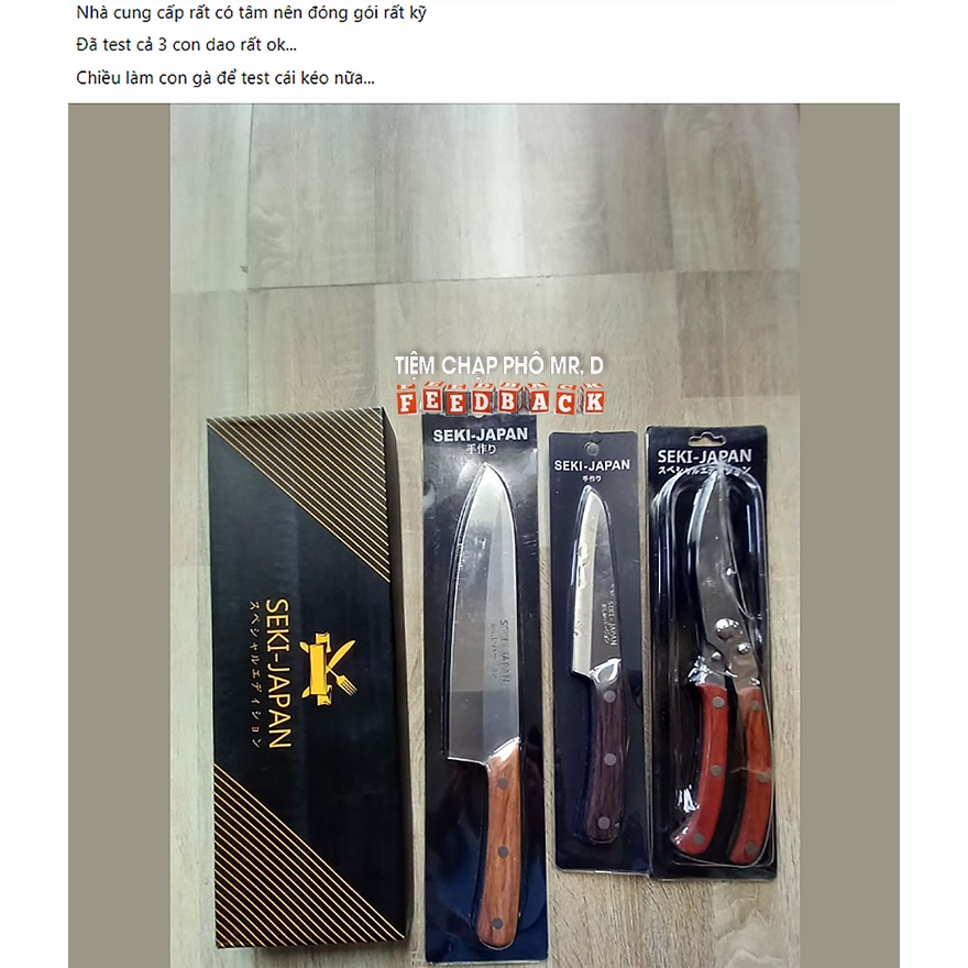 Dao Gọt Seki-Japan Dài 23cm, Dao Thái Seki-Japan Dài 30cm, Nội Địa Nhật Bản Loại Tốt