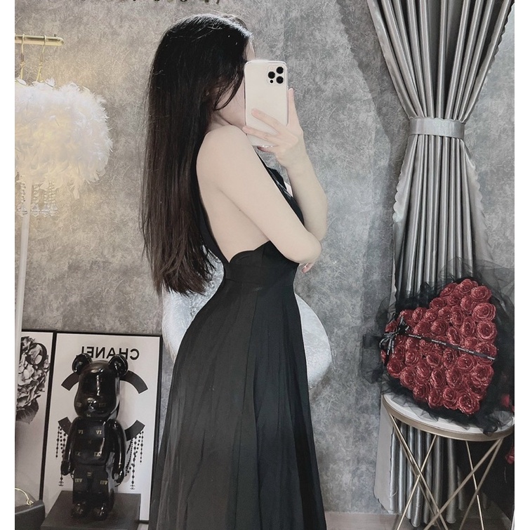 Đầm Hở Lưng Mút ngực Dáng Dài