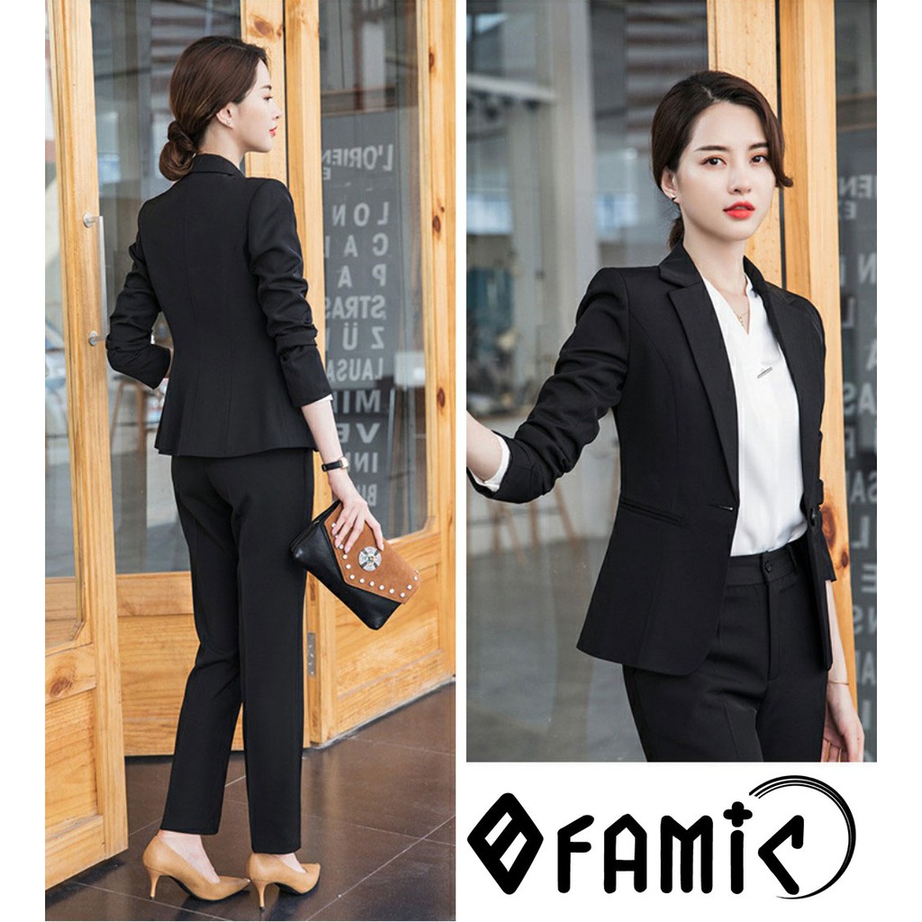 Vest Nữ Hàn Quốc ❤️𝑭𝑹𝑬𝑬𝑺𝑯𝑰𝑷❤️ Giảm 5K khi nhập mã [ AO BLAZER ] Bộ Vest Nữ Công Sở Hàn Quốc Gồm Áo và Quần Dài | BigBuy360 - bigbuy360.vn