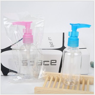 Chai chiết mỹ phẩm có vòi 100ml - Nhựa trong suốt