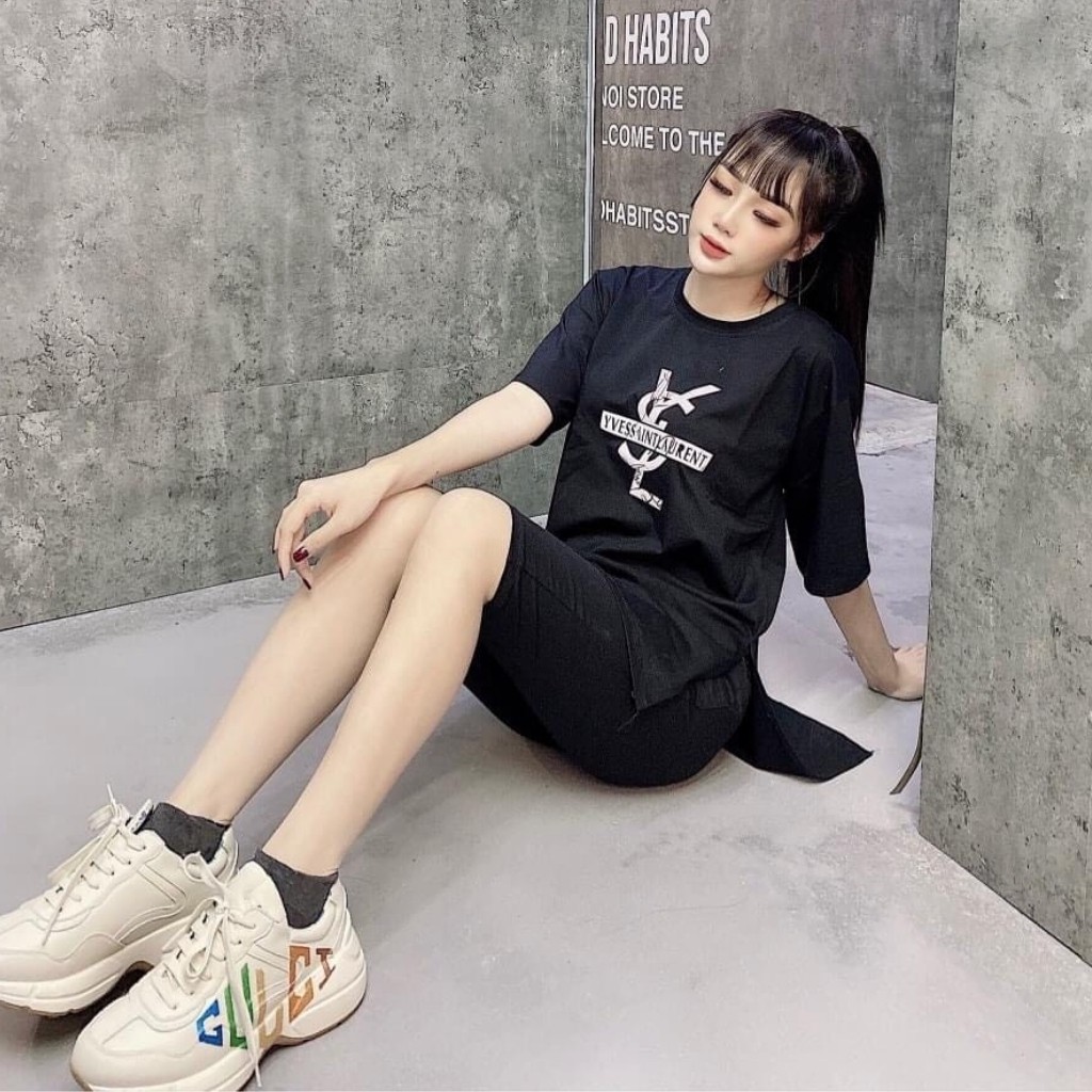 Đồ bộ nữ chất cotton 100% co dãn đanh mịn quần ngố lửng YSL001 | BigBuy360 - bigbuy360.vn