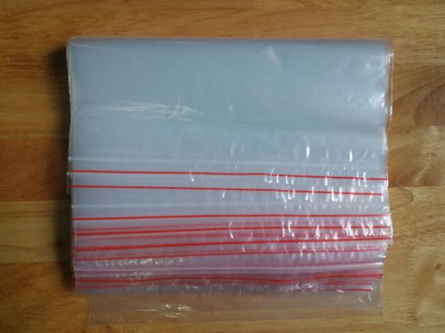500g túi zip viền đỏ số 9, kt : 20x28 cm