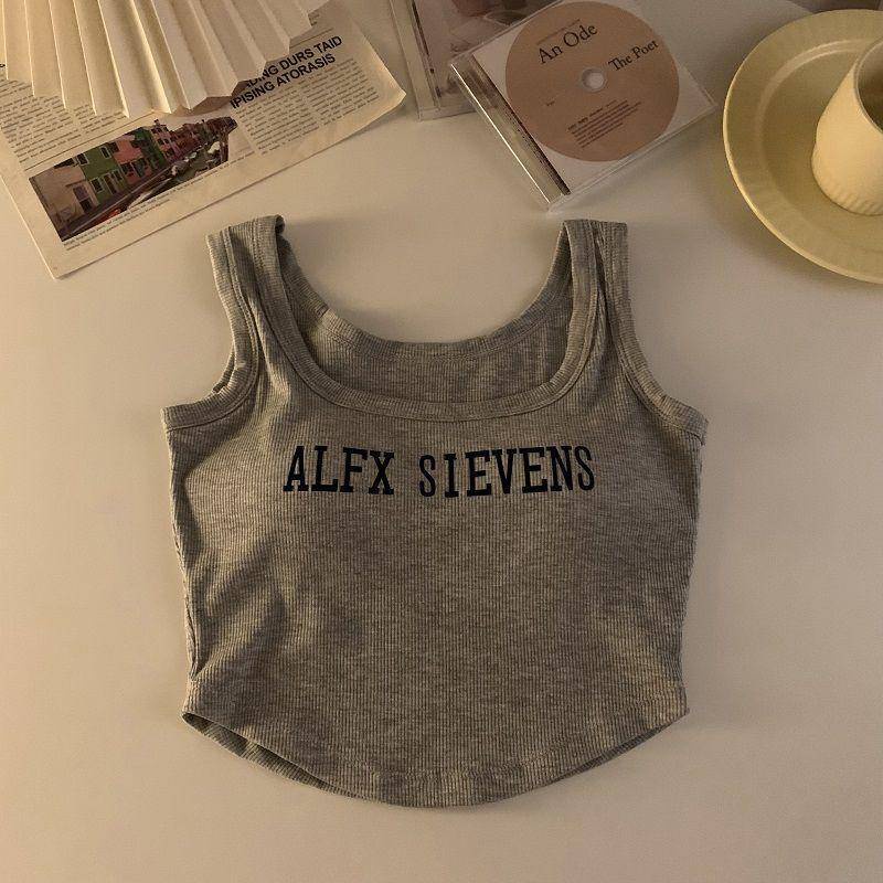 Có Miếng Đệm Ngực! Áo Yếm Nữ Mùa Hè In Họa Tiết Có Thể Mặc Được Áo Không Tay Nữ