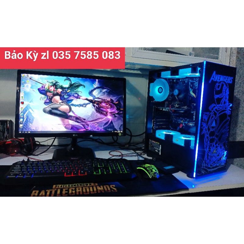 Bộ PC    Led Gaming Man hệ Core i5 /Ram 8G /SSD 128G + HDD 500G / GTX 750ti / Màn hình 22in FHD