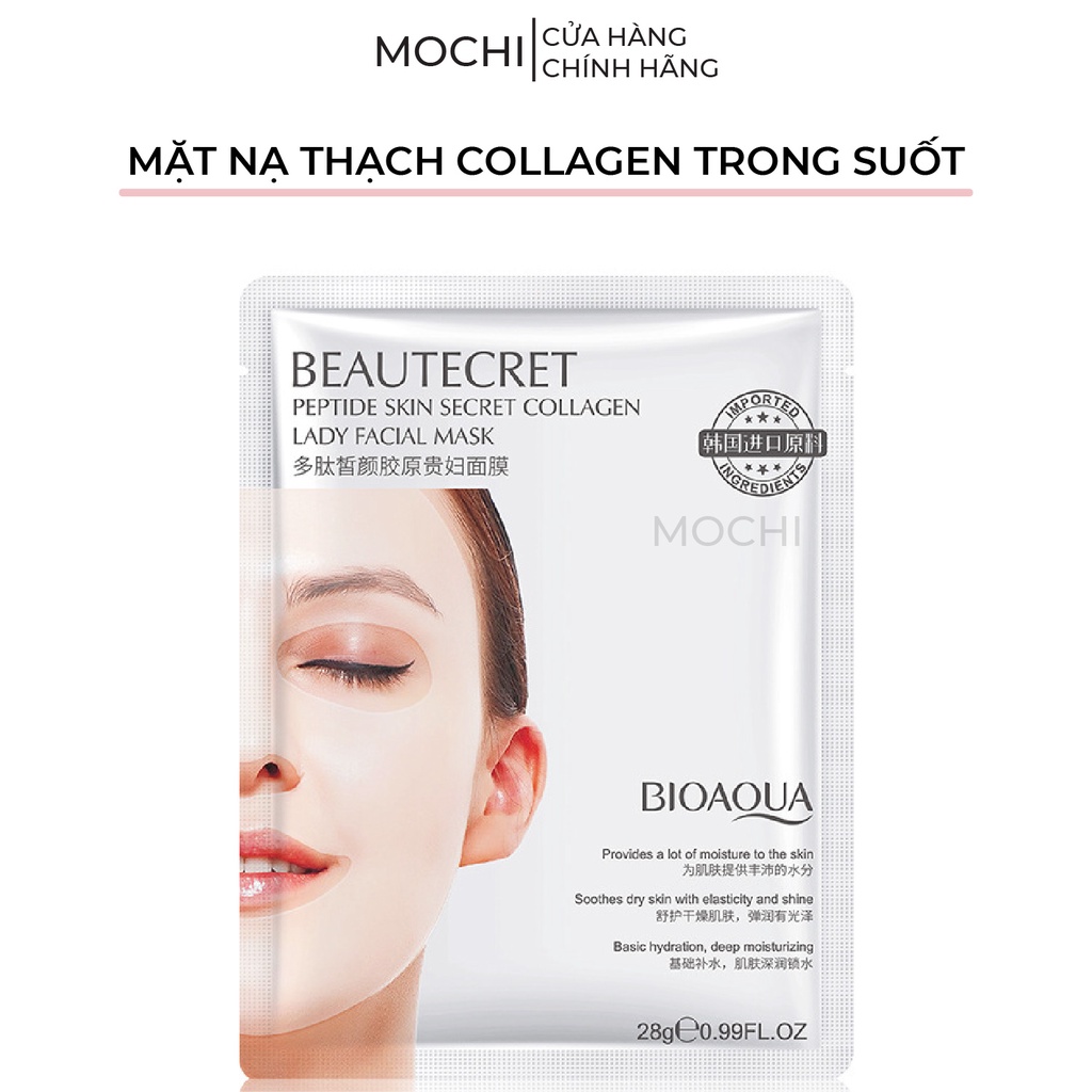 Mặt Nạ Thạch Collagen Vàng 24K Mask Thủy Tinh Bioaqua Dưỡng Trắng Da Cấp Ẩm l Nâng Cơ Ngừa Mụn Nội Địa Trung MOCHI SHOP