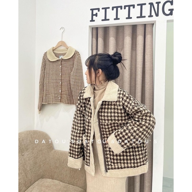 Áo khoác ziczac lót lông Mao Mao Boutique