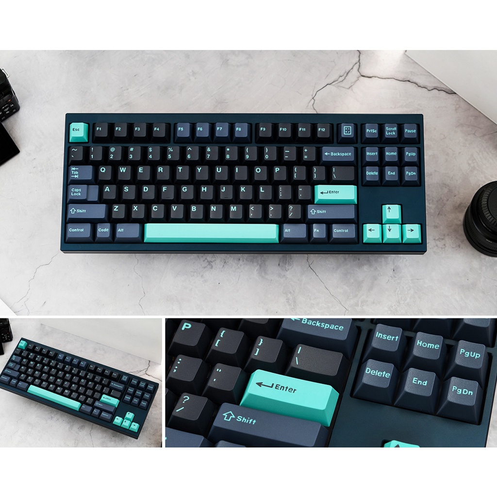 Bộ keycap ABS doubleshot nút bàn phím cơ phối màu GMK phù hợp nhiều layout bàn phím trên thị trường