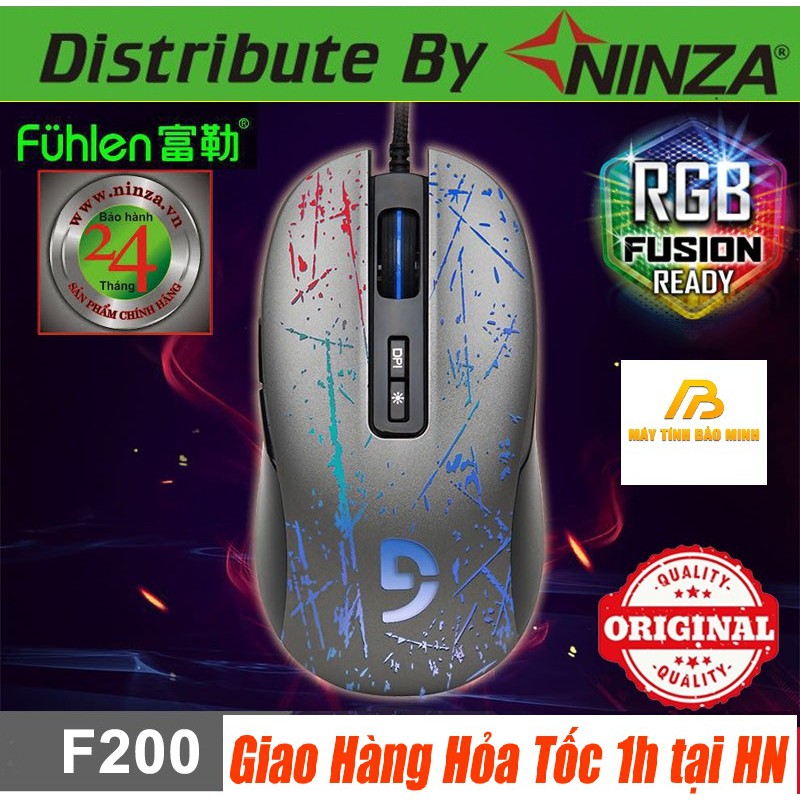 Chuột Gaming Fuhlen F200 - Chuột Game Net Giá Rẻ - Hàng Chính Hãng Ninza BH 2 Năm