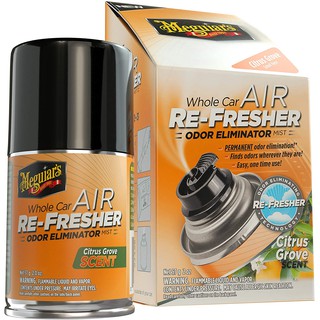 Xịt khử mùi diệt khuẩn nội thất xe hơi Meguiar's - Hương cam quýt - Citrus Grove Scent - G16502, 2oz