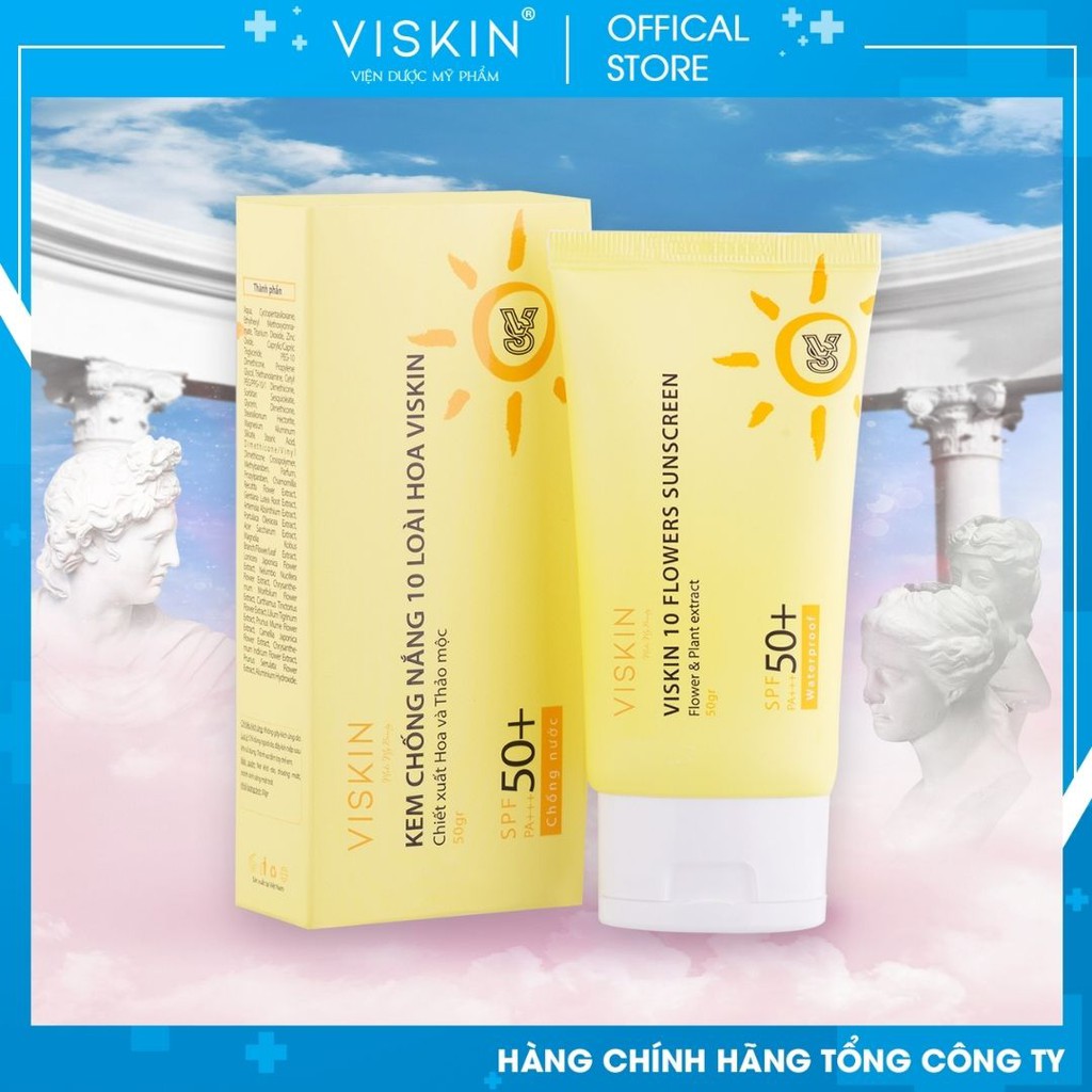 Kem chống nắng VISKIN 10 loài hoa - 50g