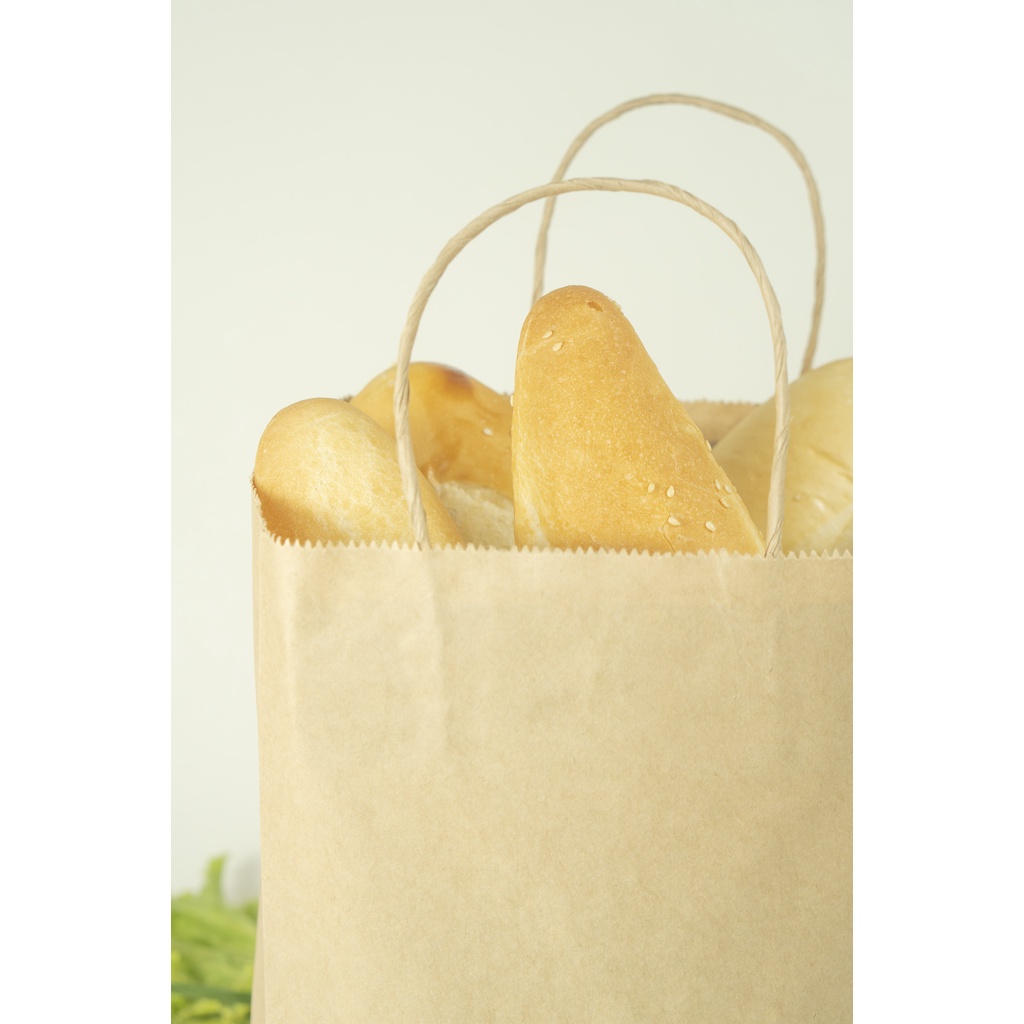 Combo Túi giấy kraft nhật có quai loại 5kg x 100 túi - kích thước 21.5cmx41.5cmx15cm túi đựng quà, túi thực phẩm