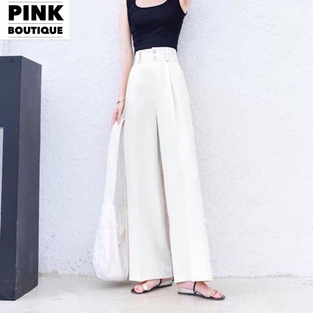 Quần Dài Nữ Xuông Ống Rộng Lưng CaoLoại 1M PINKBOUTIQUE