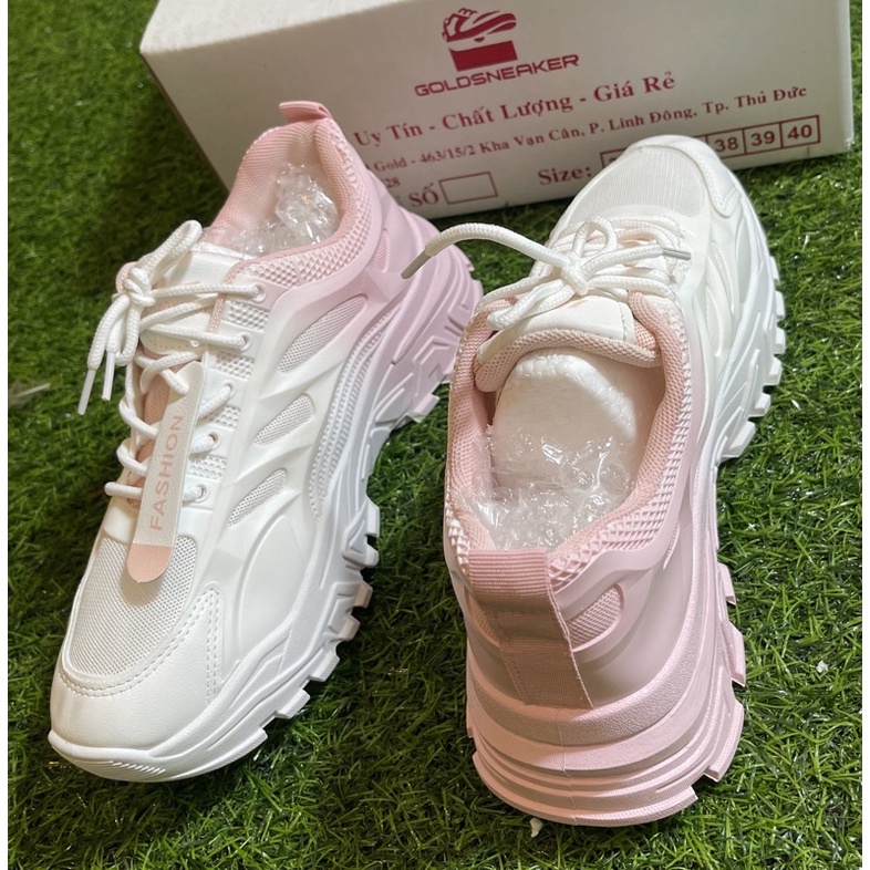 Giày thể thao nữ phối đồ dễ đế đôn 4.5cm Fashion đế sơn Trend