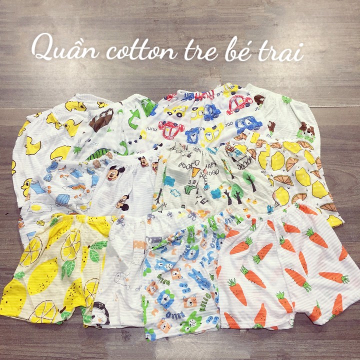 Quần đùi bé trai và quần đùi bé gái 5 đến 16 kg cotton giấy QATE262 - quần chục bé trai và quần chục bé gái từ sơ sinh đ