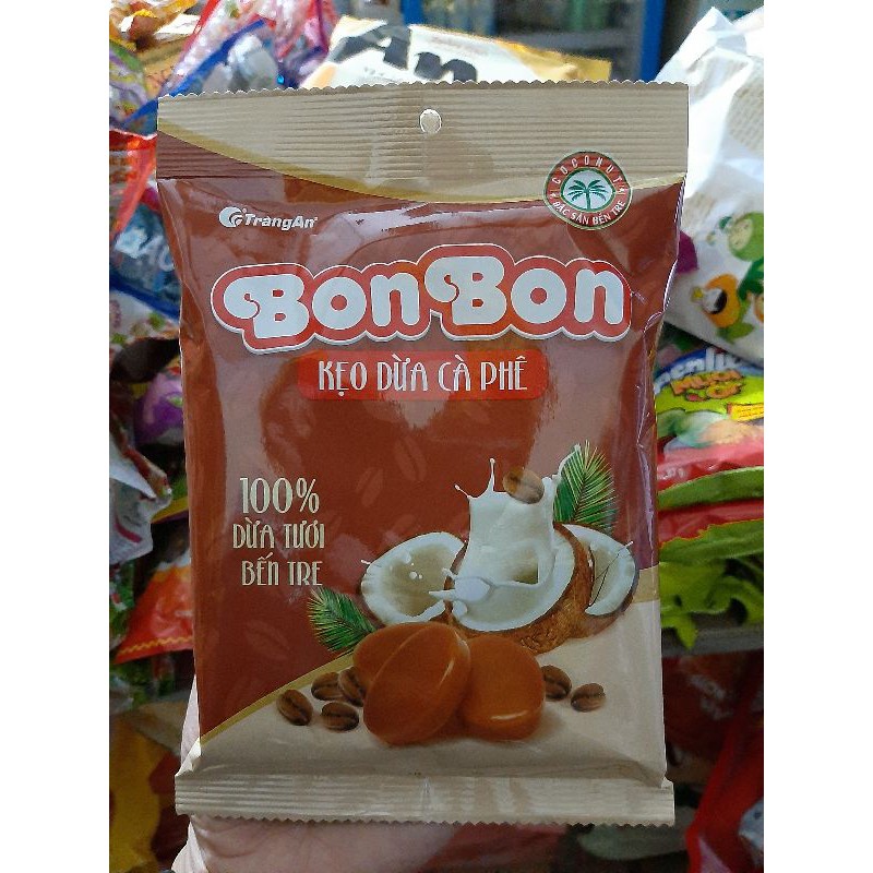 Kẹo dừa cà phê Bon Bon Tràng An gói 85g