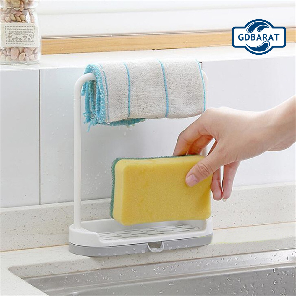 Giá Đỡ Xà Phòng / Bọt Biển 2 Trong 1 Tiện Dụng Cho Nhà Bếp / Phòng Tắm