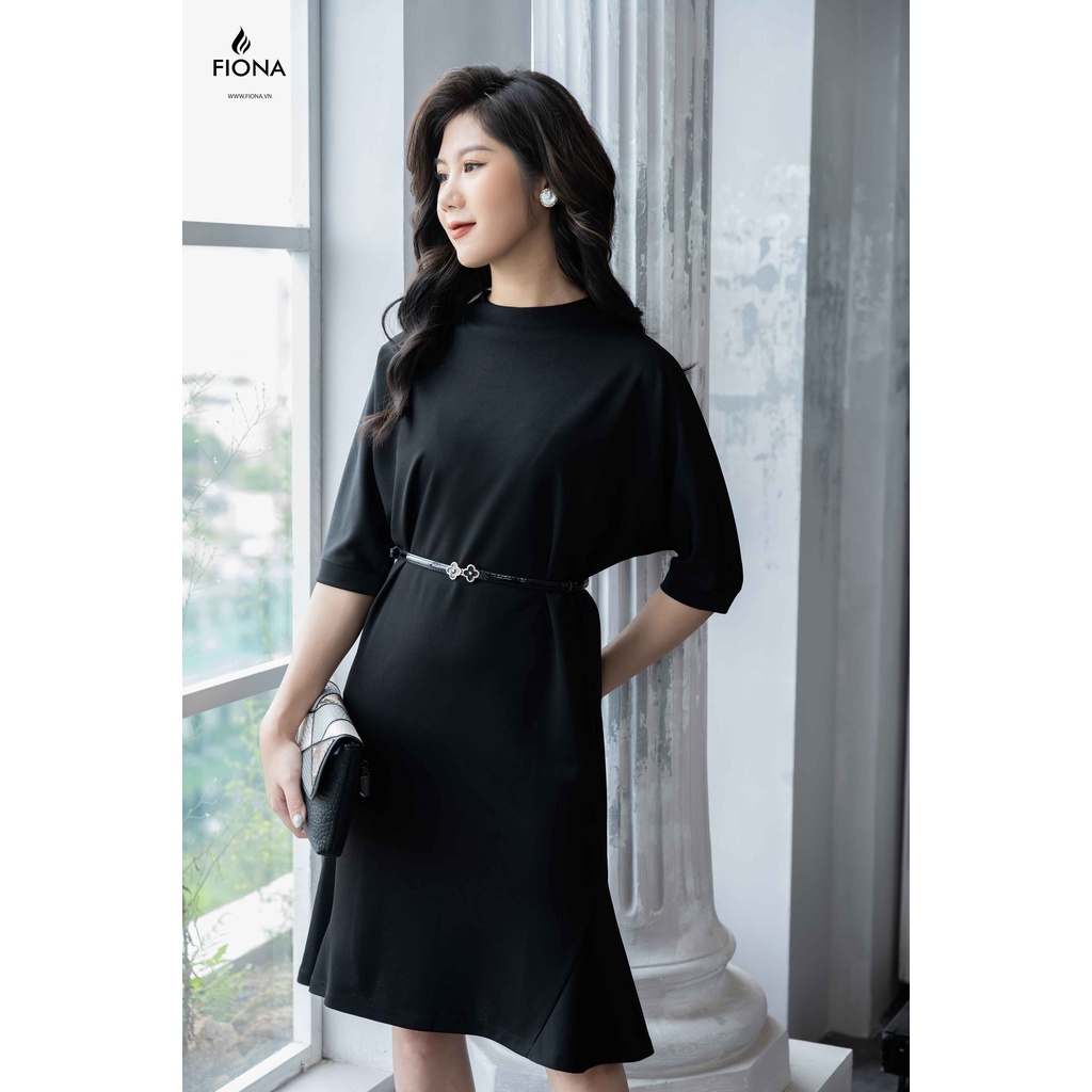 Đầm Cotton Nữ FIONA, Đầm Đuôi Cá Thiết Kế Kèm Đai Eo Mã F420862